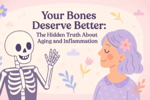 Post explaining the importance of bone density and the dangers of inflammation